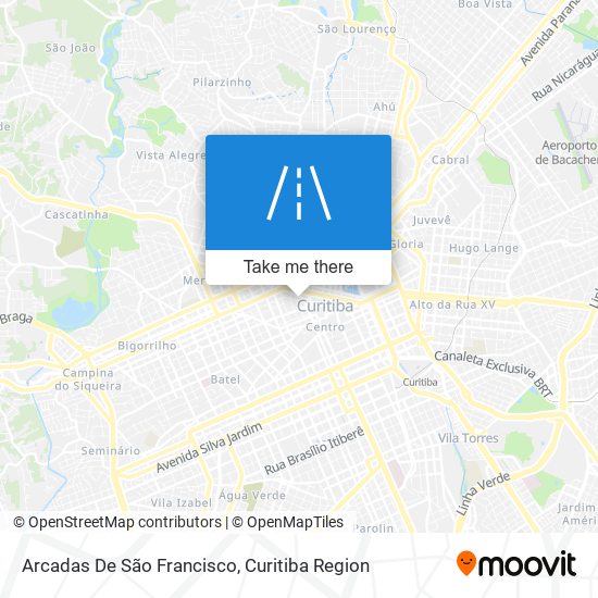 Mapa Arcadas De São Francisco