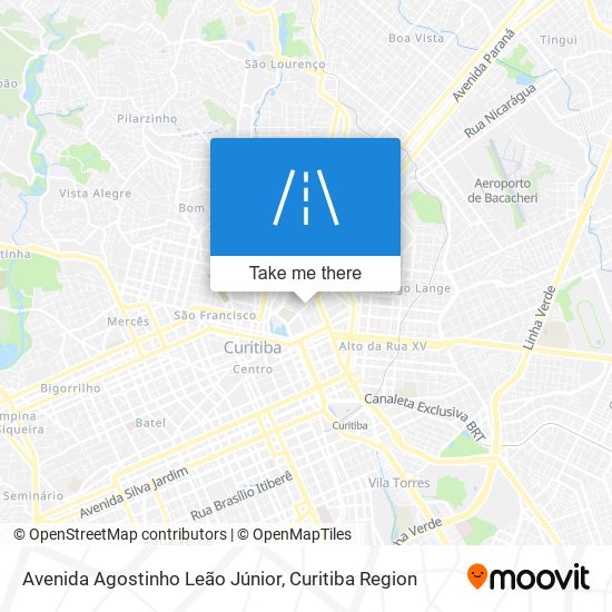Mapa Avenida Agostinho Leão Júnior