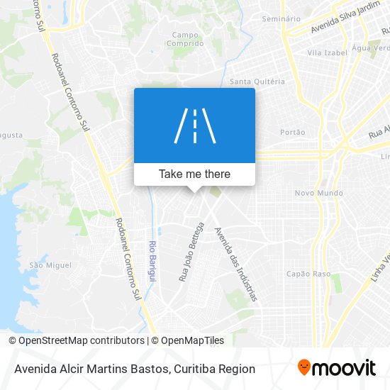 Mapa Avenida Alcir Martins Bastos