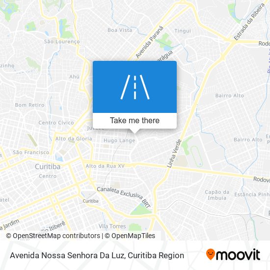 Mapa Avenida Nossa Senhora Da Luz