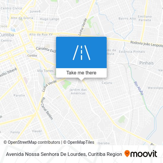 Avenida Nossa Senhora De Lourdes map