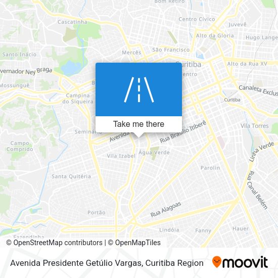 Avenida Presidente Getúlio Vargas map