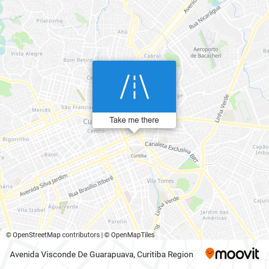 Avenida Visconde De Guarapuava map