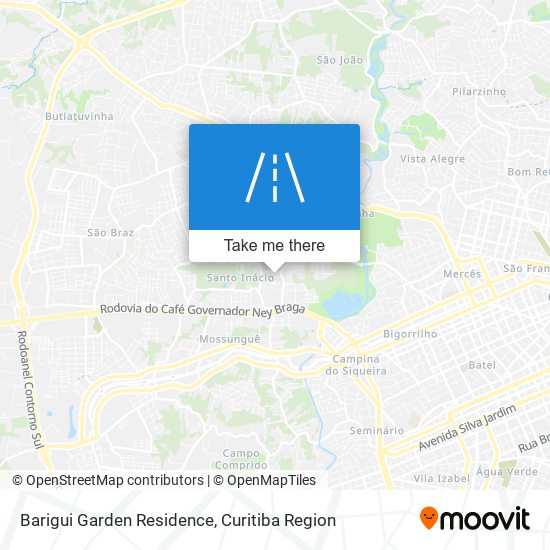 Barigui Garden Residence map