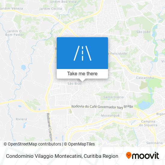 Mapa Condomínio Vilaggio Montecatini