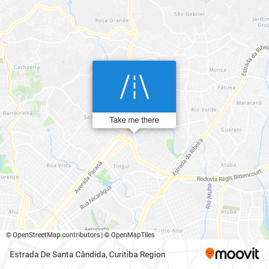 Estrada De Santa Cândida map