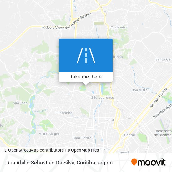 Mapa Rua Abílio Sebastião Da Silva