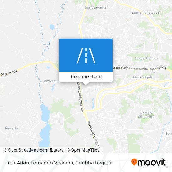 Rua Adari Fernando Visinoni map