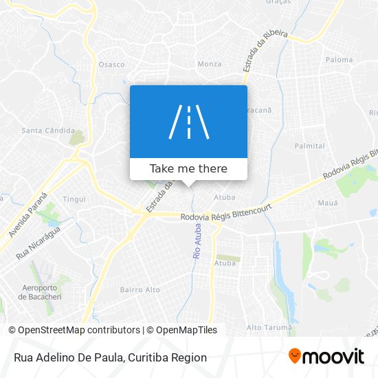 Mapa Rua Adelino De Paula