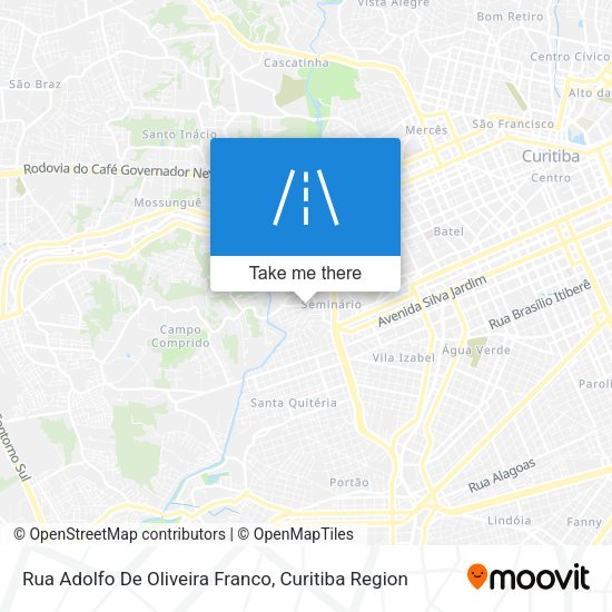 Rua Adolfo De Oliveira Franco map
