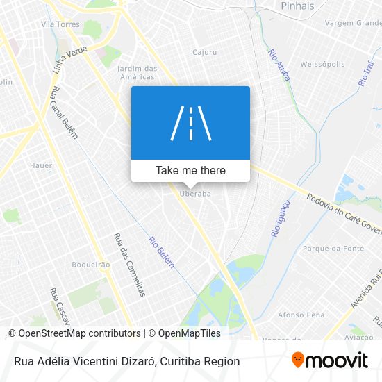 Rua Adélia Vicentini Dizaró map