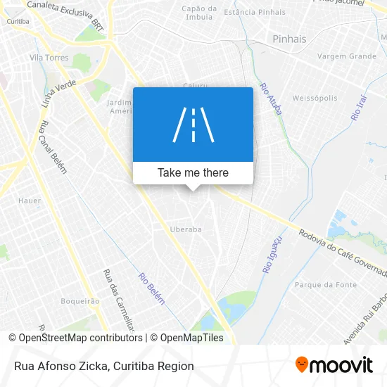 Rua Afonso Zicka map