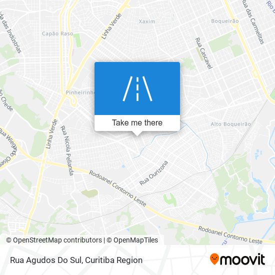 Rua Agudos Do Sul map