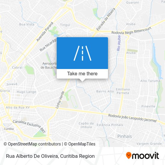 Rua Alberto De Oliveira map