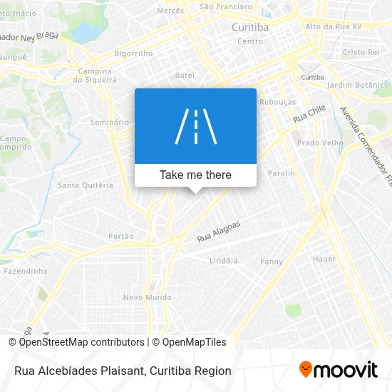 Rua Alcebíades Plaisant map