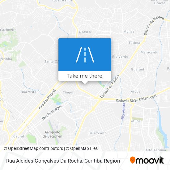 Mapa Rua Alcides Gonçalves Da Rocha