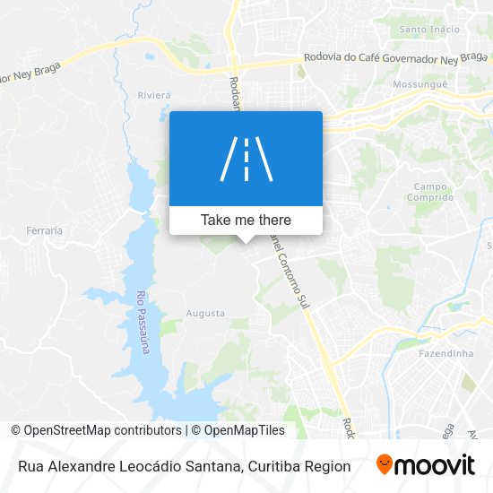 Rua Alexandre Leocádio Santana map