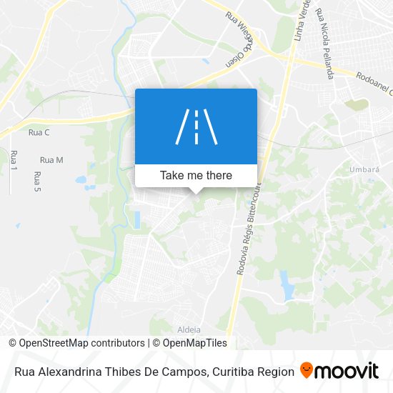 Rua Alexandrina Thibes De Campos map