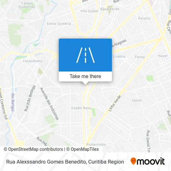 Rua Alexssandro Gomes Benedito map