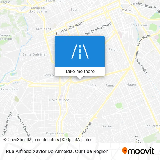 Rua Alfredo Xavier De Almeida map