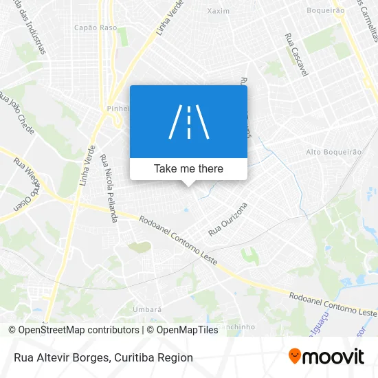 Rua Altevir Borges map
