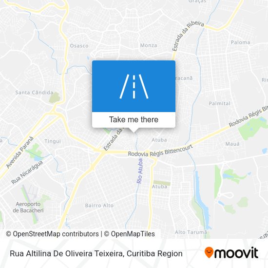Rua Altilina De Oliveira Teixeira map