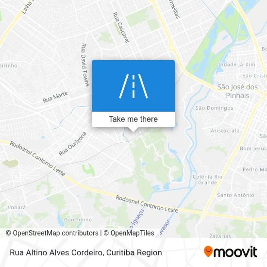 Rua Altino Alves Cordeiro map