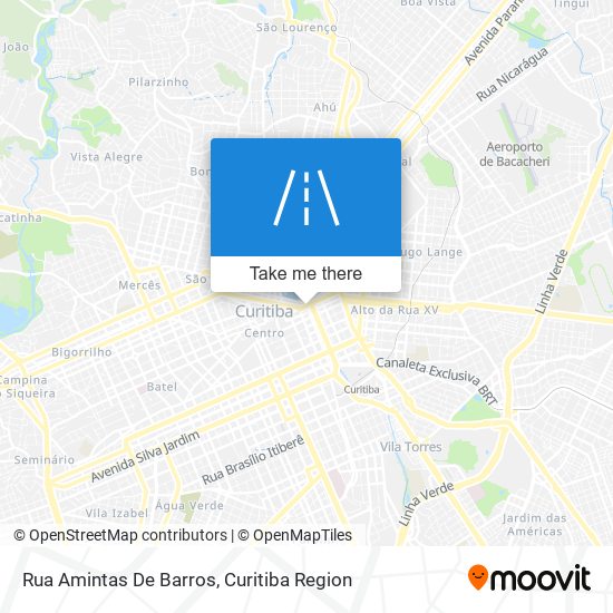 Mapa Rua Amintas De Barros
