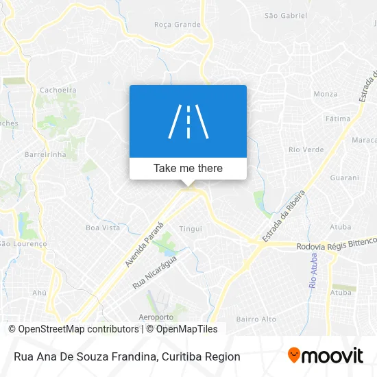 Rua Ana De Souza Frandina map