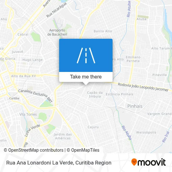 Rua Ana Lonardoni La Verde map