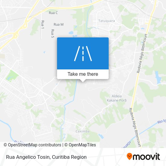 Rua Angelico Tosin map