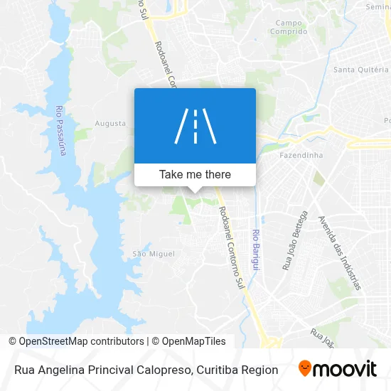 Rua Angelina Princival Calopreso map