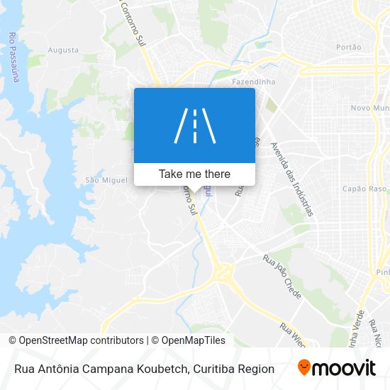 Rua Antônia Campana Koubetch map