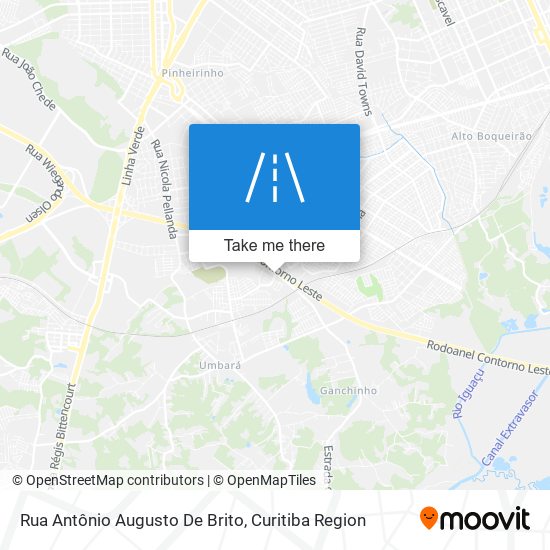 Rua Antônio Augusto De Brito map