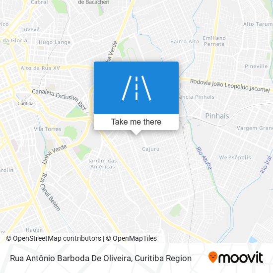 Rua Antônio Barboda De Oliveira map