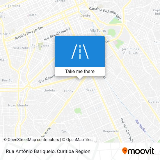 Rua Antônio Bariquelo map