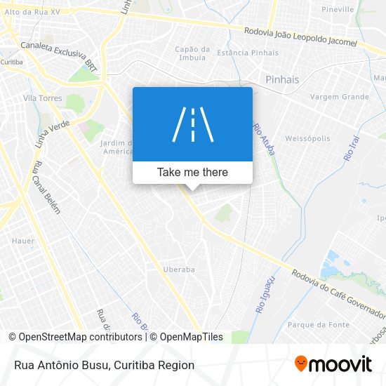 Rua Antônio Busu map