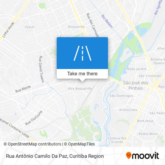 Rua Antônio Camilo Da Paz map