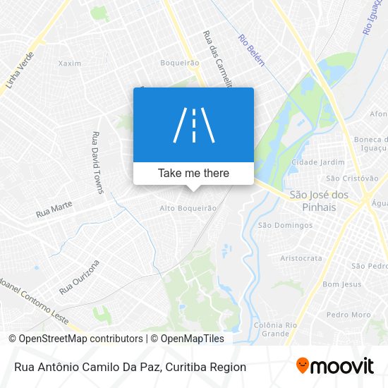 Rua Antônio Camilo Da Paz map