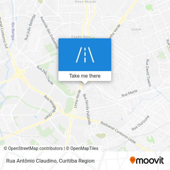 Rua Antônio Claudino map