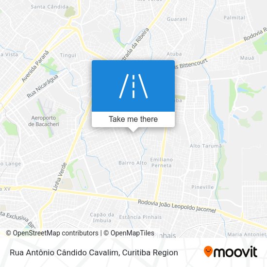 Rua Antônio Cândido Cavalim map