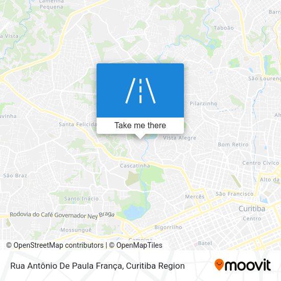 Rua Antônio De Paula França map