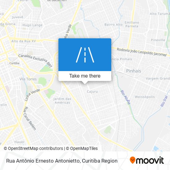 Rua Antônio Ernesto Antonietto map