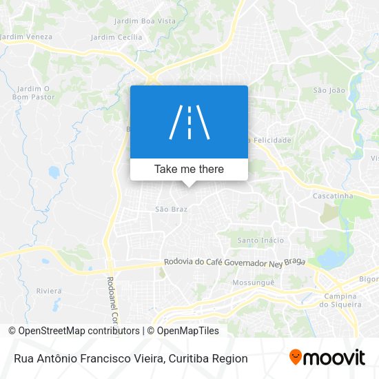 Rua Antônio Francisco Vieira map