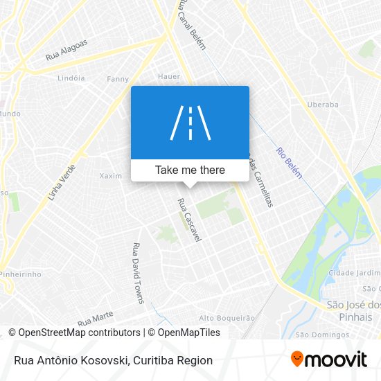 Rua Antônio Kosovski map