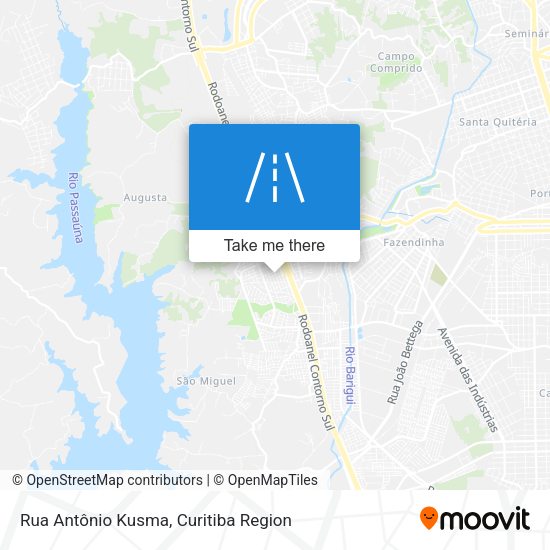 Rua Antônio Kusma map