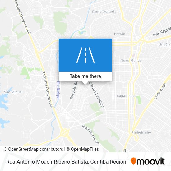 Rua Antônio Moacir Ribeiro Batista map
