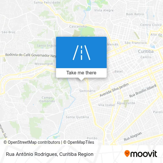 Rua Antônio Rodrigues map
