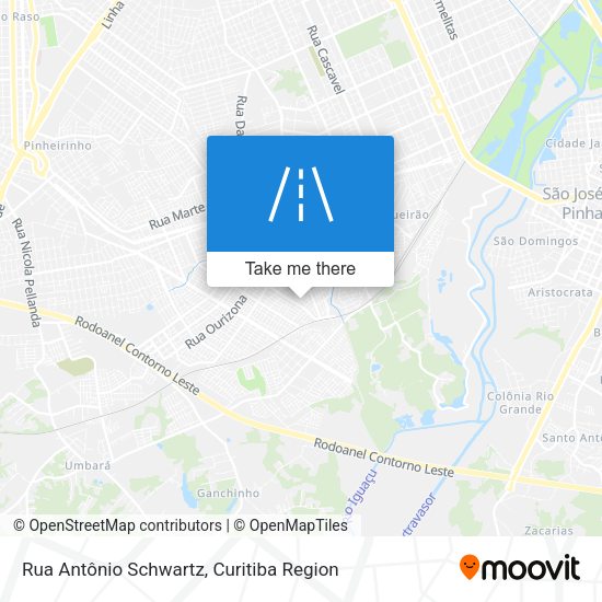 Rua Antônio Schwartz map