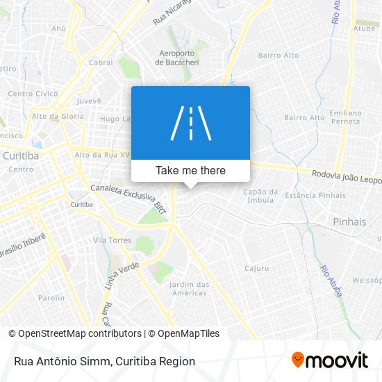 Rua Antônio Simm map